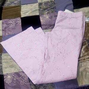 Y2K Moda International Sequin Embroidered Dress Pants